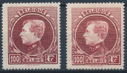[** SUP] N° 292A/292B, 100F, Les 2 Nuances - Fraîcheur Postale - Cote: 85€ - 1929-1941 Big Montenez