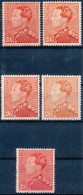 [** SUP] N° 435/435a + 434A/435B Soit Les 5 Nuances Du 20F - Le 435B Avec Certificat Photo Balasse. Ensemble Rare - Cote - 1936-1951 Poortman