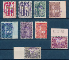 [** SUP] N° 266A/66K, Orval Avec Cachets Violet Anvers, La Série Complète Dont Nombreux Bdf Et Le 10F Avec 'DEPOT 1928'. - Unused Stamps