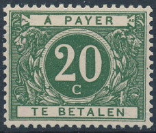 [** SUP] TX14, 20c Vert-olive, Bon Centrage - Fraîcheur Postale - Cote: 600€ - Briefmarken