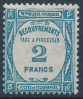 [* SUP] TX61, 2f Bleu - Légère Trace - Cote: 100€ - 1859-1959 Neufs