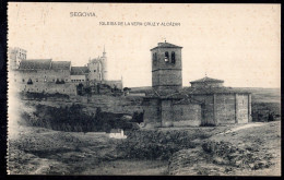 España - Circa 1920 - Postcard - Segovia - Alcazar And Vera Cruz Church - Segovia