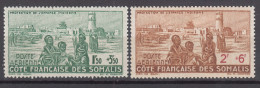 French Somali Coast, Cote Des Somalis 1942 Mi#243-244 Mint Hinged - Unused Stamps