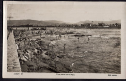 España - Circa 1920 - Postcard - Gijón - Partial View Of The Beach - Asturias (Oviedo)