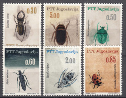 Yugoslavia 1966 Insects Bugs Mi#1158-1163 Mint Never Hinged - Ungebraucht