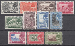 Malaya Malacca 1960 Mi#55-65 Mint Hinged - Malacca