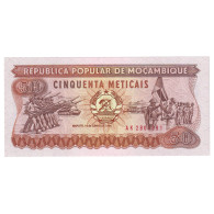 Billet, Mozambique, 50 Meticais, 1986, 1986-06-16, KM:125, NEUF - Mozambico