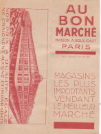 AU BON MARCHE - ECHANTILLON DE TISSUS - Magasins