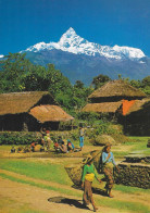 POST CARD - NEPAL - Machhapuchhare From Pokhara Valley Bhim Ratna Harsha Ratna New Hotel Crystal Kathmandu - Népal