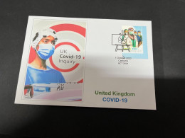 (6-10-2023) (3 U 27) COVID-19 Inquirry In UK (with Australia COVID-19 Doctor Stamp From Special Mini-sheet) - Maladies