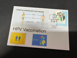 (6-10-2023) (3 U 27) HPV Vaccination (with Australia COVID-19 Doctor's & Nurses Stamp From Special Mini-sheet) - Maladies