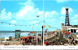 6-10-2023 (3 U 28) UK (1 Postcard) Blackpool Pleasure Beach (roller Coaster Etc)  + Promenade & Tower  (2 Postcards) - Blackpool