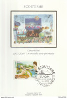 " EUROPA 2007 : LE SCOUTISME  " Sur Carte Maximum Sur Soie De 2007. N° YT 4049. Parfait état. CM  A SAISIR ! - Covers & Documents