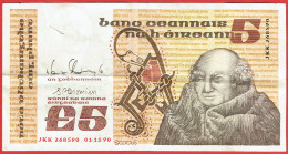 Eire - Irlande - Billet De 5 Pounds - Johannes Scotus Eriugena - 1er Novembre 1990 - P71e - Ireland