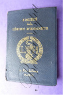 Soc. Légion D'Honneur Belge N° 2688 Membre Administrateur DEJARDIN Fernand "Chevalier" 1933 Né 1851 Domicile Antwerpen - Membership Cards
