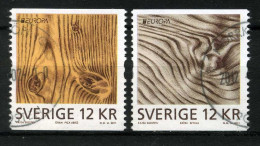Réf 77 < -- SUEDE 2011 < Yvert N° 2797 à 2798  Ø < Oblitéré Ø Used -- > Europa -- Bouleau Epicéa < Arbres Tree - Arbre - Used Stamps
