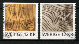 Réf 77 < -- SUEDE 2011 < Yvert N° 2797 à 2798  Ø < Oblitéré Ø Used -- > Europa -- Bouleau Epicéa < Arbres Tree - Arbre - Gebraucht