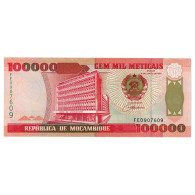 Billet, Mozambique, 100,000 Meticais, 1993, 1993-06-16, KM:139, NEUF - Moçambique
