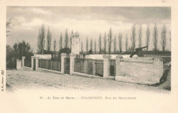 FRANCE - Le Tour De Marne - Champigny, Rue Du Monument - Carte Postale Ancienne - Champigny Sur Marne