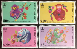 Hong Kong 1992 Year Of The Monkey MNH - Ongebruikt