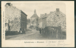 CANTONS De L'EST - N°56 - 5c. Obl. Sc VERVIERS (OUEST) Sur C.P. (Vue SPITALSTRASSE Moresnet) Du 24 Nov. 1904 + Griffe MO - Griffes Linéaires