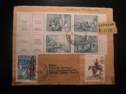 RIO GRANDE 1966 To Buenos Aires Express Cancel Frontal Front Cover ARGENTINA - Covers & Documents