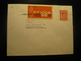 BUENOS AIRES 1966 Footwear And Leather Fair Exhibition Poster Stamp Vignette On Cancel Cover ARGENTINA - Briefe U. Dokumente