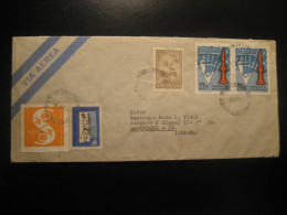 BUENOS AIRES 1969 To Spain Sofia Bulgaria Poster Stamp Vignette On Registered Air Mail Cancel Cover ARGENTINA - Storia Postale