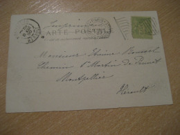 PARIS 1900 Universal Exposition Cancel To Montpellier Les Palais Etrangeres Postcard FRANCE Exposition Universelle - 1900 – Parigi (Francia)