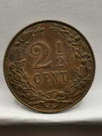 2 1/2 CENTS 1906 WILHELMINA PAYS BAS / NEDERLAND - 2.5 Centavos