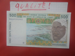 AFRIQUE De L'OUEST (Mali) 500 FRANCS 1981-90 Circuler Belle Qualité (B.30) - Stati Dell'Africa Occidentale