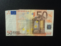 ITALIE : 50 EURO   FAUTÉ * Signature J.C.TRICHET Lettre S  Impression J059G2    TTB - 50 Euro