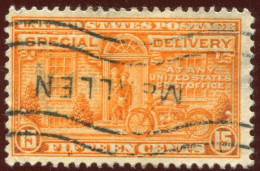 Pays : 174,1 (Etats-Unis)   Yvert Et Tellier N° : Exp   10 A (o)  Special Delivery - Express & Recommandés