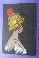 Fantasie Illustrateur Gesigneerd Originele Art Deco  Tekening Op Postkaartformaat Verzonden 1959 Miniatuur De Mulder - Sonstige & Ohne Zuordnung