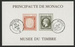 MONACO Cote 250 € BLOC NON DENTELE N° 58a "Création Du Musée Du Timbre En 1992" Neuf ** (MNH). TB/VG - Blocs