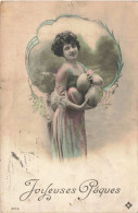 FÊTES - VŒUX - Pâques - Joyeuses Pâques - Colorisé - Carte Postale Ancienne - Pâques