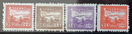 East China 1949 Mi# 19-20, 22, 24 (*) Mint No Gum - Short Set - Train And Postal Runner (1949.2.7) - Northern China 1949-50