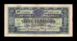 Mozambique 20 Centavos 1933 Pick R29 Sc- AUnc - Moçambique