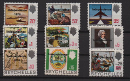 Seychellen 1976:  MichelNr.: 366 Bis 374, Postfrisch | Unabhängigkeit, Kultur, Entwicklung - Seychelles (1976-...)