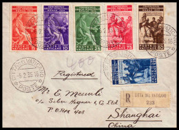 Vatikan 1935: Brief  | R-Zettel | Citta Del Vaticano, Shanghai - Storia Postale