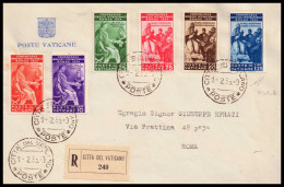 Vatikan 1935: FDC Juristenkongress Geprüft Bolaffi | R-Zettel, Siegel | Citta Del Vaticano, Rom - Briefe U. Dokumente
