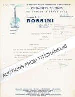 1951 WELKENRAEDT - Jacques R.H. ROSSINI - Construction Et Réparation De Cheminées D'usines - Altri & Non Classificati