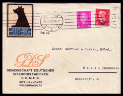 Deutsches Reich 1930: Brief / Geschäftsbrief | Bär, Möbel-Innendekoration, Messe-Ausstellungen | Hannover, Basel - Sonstige & Ohne Zuordnung