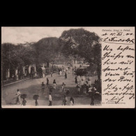 Sri Lanka (Ceylon) 1900: Ansichtskarte / Marineschiffspost | China-Feldzug, Menschen, Feldpost | Colombo, Chemnitz - Other & Unclassified