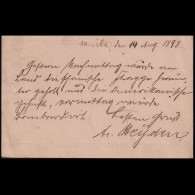 Deutsches Reich 1899: Ganzsache / Marineschiffspost | Philipinenkrise, Manila Blockade | Manila, Wilhelmshaven - Sonstige & Ohne Zuordnung