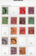 Australia 1914-1924 - George V Heads  - 14 Values Used/Obl. Timbres/Stamps - Used Stamps