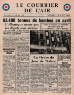 JOURNAL PRESSE ALLIES  COURRIER DE L AIR RAF RESISTANCE FRANCE 4 MAI 1944 - 1939-45