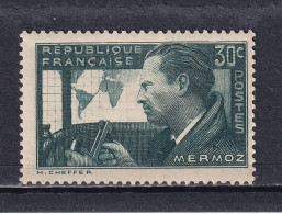 Variété - YT 337  Jean Mermoz  - 30c Vert-gris Type II  ( Maury 425 - Wanos 337d ) - Neufs