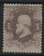 Brazil (38) 1866 Emperor Dom Pedro II 20r. Dull Purple Shade. Unused With Most Of Original Gum. Hinged. - Gebraucht