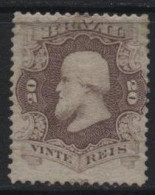 Brazil (38) 1866 Emperor Dom Pedro II 20r. Dull Purple Shade. Unused With Most Of Original Gum. Hinged. - Oblitérés